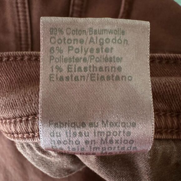 AG Everett Slim Straight Jeans - Wine Burgundy Red - Cotton Stretch - 34x28 - Picture 8 of 13